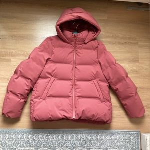 Uniqlo Seamless Down Parka - Pink Puffer Coat Womens M